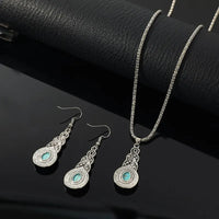 Vintage Turquoise Stones Jewellery Set
